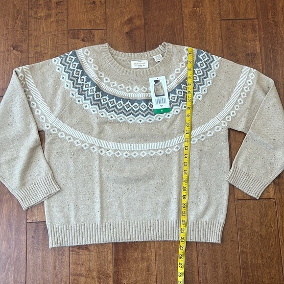 NWT Weatherproof Vintage Fairisle Sweater Size XL - Picture 6 of 10